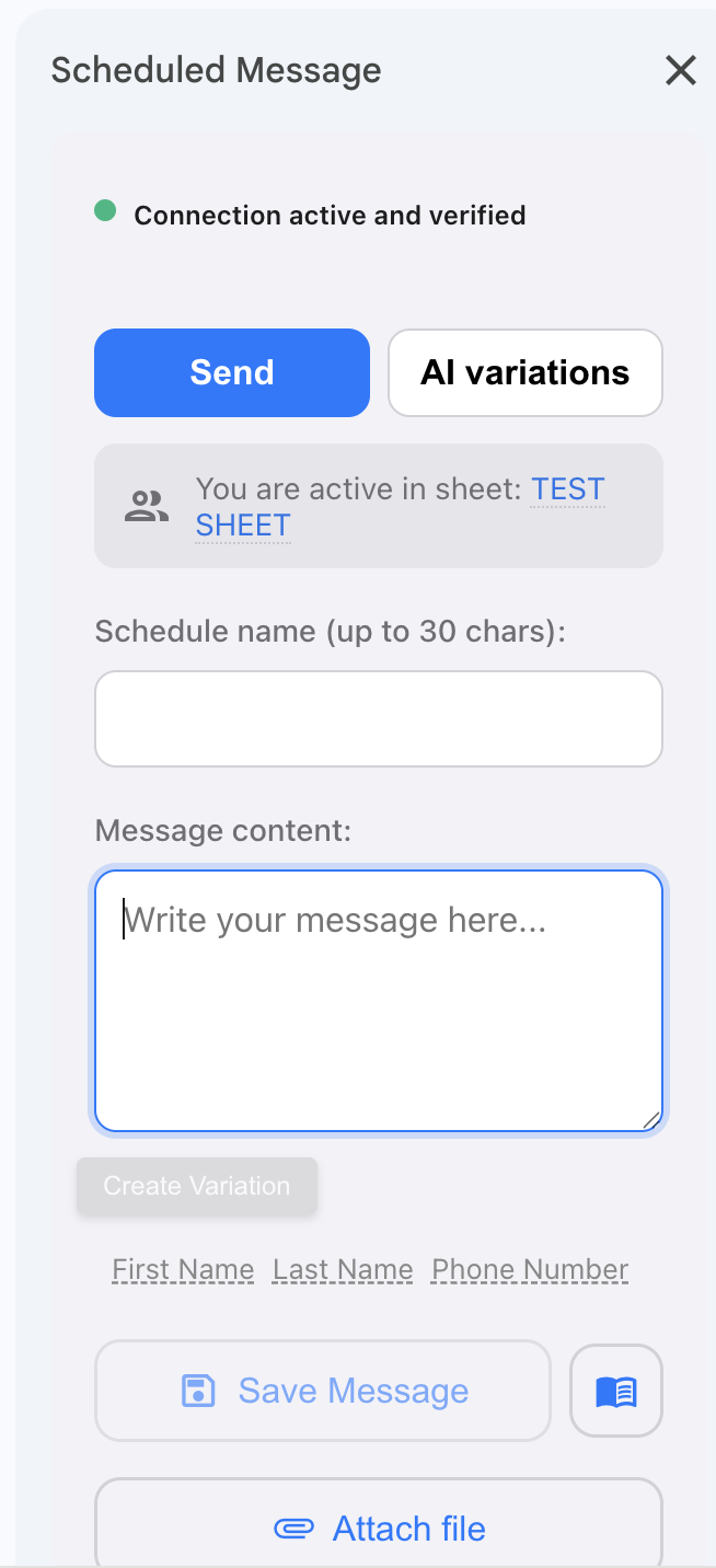 Scheduled send sidebar first part