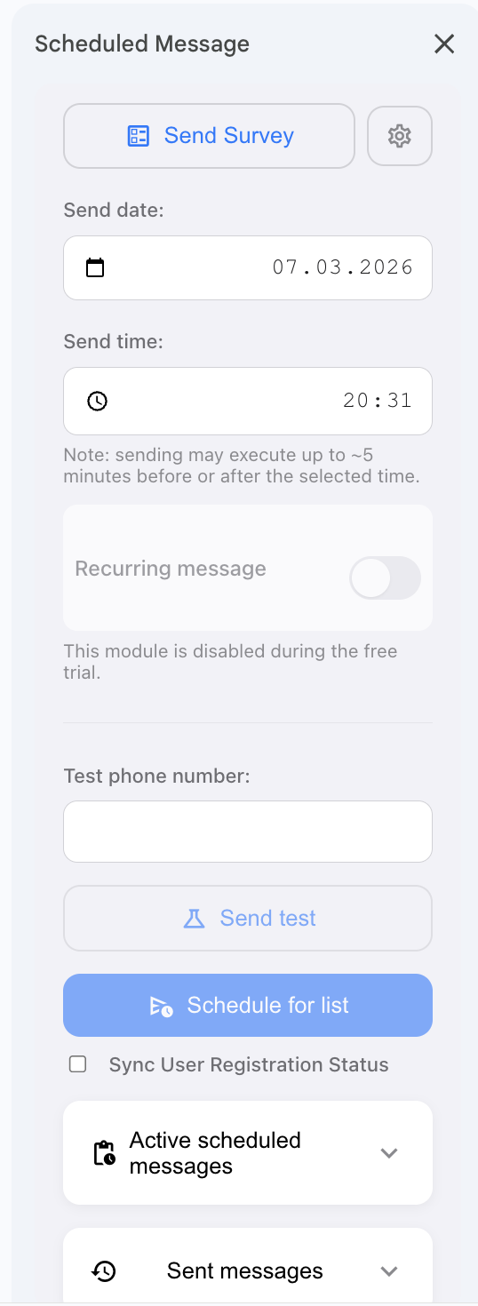Scheduled send sidebar second part