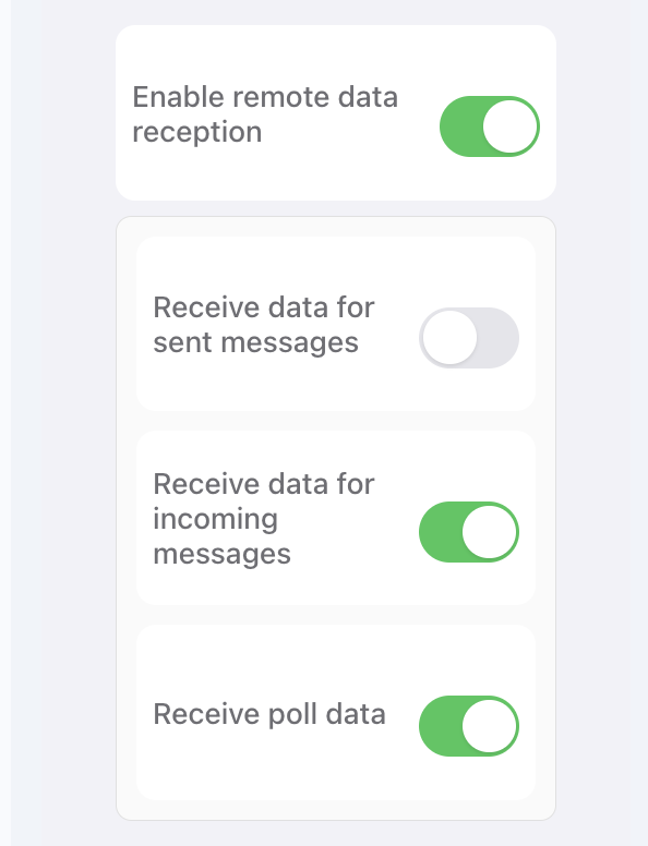 Webhook activation settings
